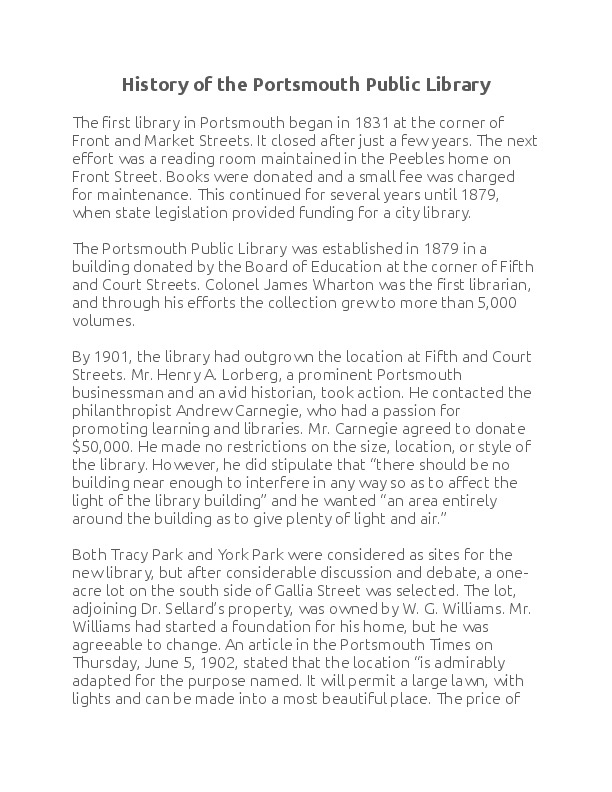 History of the Portsmouth Library.pdf