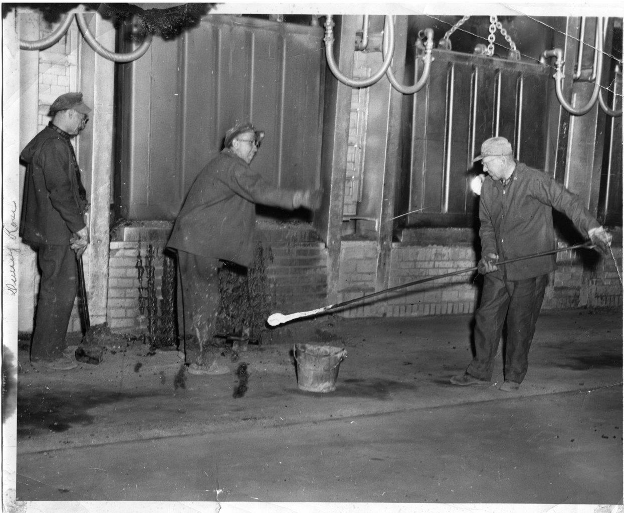 Dewey Rose at the Number 2 open  hearth New Boston Steel Mill dated 02231957 Large.jpg.jpg