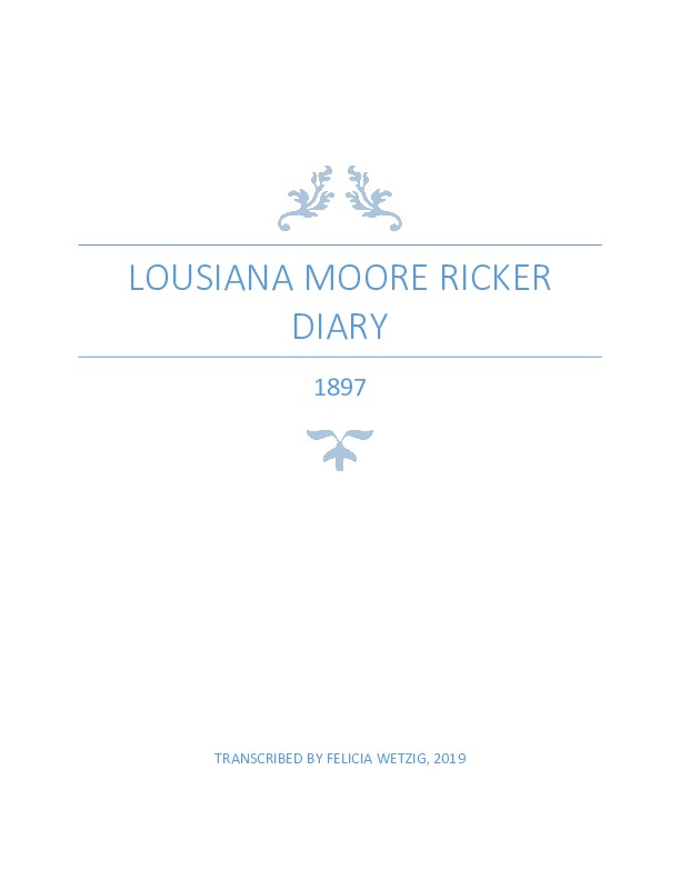 Louisiana Moore Ricker Diaries 1897 FW.pdf