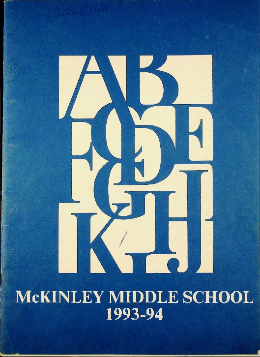 1993-1994 McKinley Middle School Yearbook.pdf