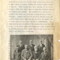 Cooper Shop; Joseph Horning; Chris Nuerenberger; Firemen's 4th of July Parades and Picnics; William Keeborts; Philip Klingman; J. B. Carter; Spring Lane Distillery;  Henry Amberg; Captain A. W. Buskirk; Dan. Leichner; John Doerr; William P. Ripley; William H. Ware; Joseph P. Merrill