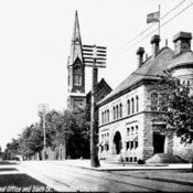 Post office and Sixth Street Methodist Church,<br />
Portsmouth, O.