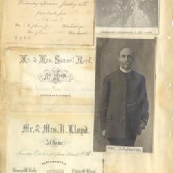 Mrs. W. D. Tremper; Mrs. T. N. Johnson Jr. Miss Johnson; Miss Darling; Miss Davies; German Day (October 12, 1903); Mr. & Mrs. Samuel Reed (1878); Rev. J. D. Herron; Mr. & Mrs. R. Lloyd; Libbie M.Lloyd; George M. Field (1863)